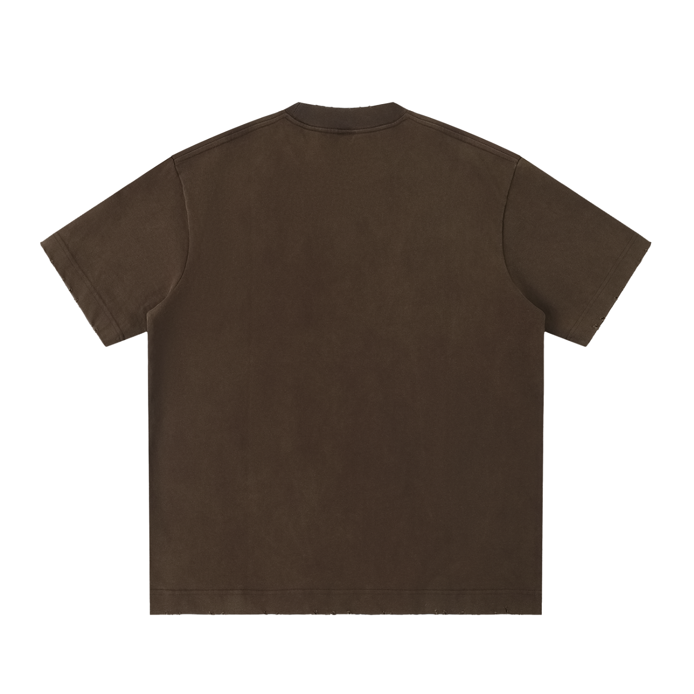 Straight Outta? Heavyweight Vintage Washed Frayed T-Shirt | 430gsm Oversized Fit | All Boroughs