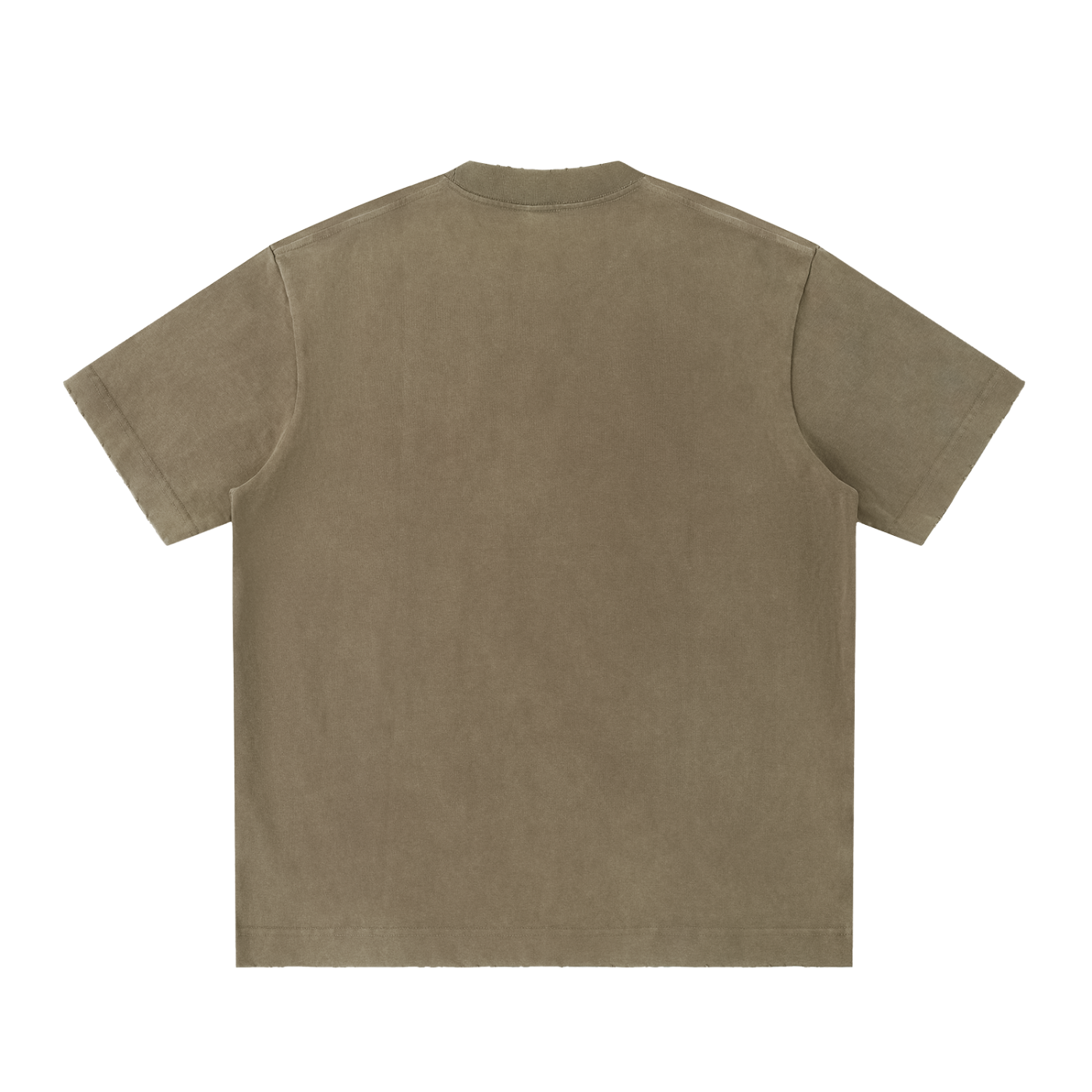 Straight Outta? Heavyweight Vintage Washed Frayed T-Shirt | 430gsm Oversized Fit | All Boroughs