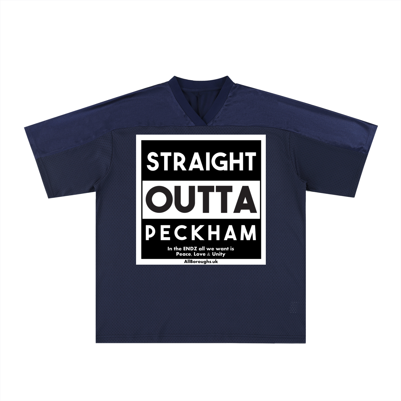 Oversized Mesh V-Neck Soccer Jersey | Unisex Polyester Sports Shirt