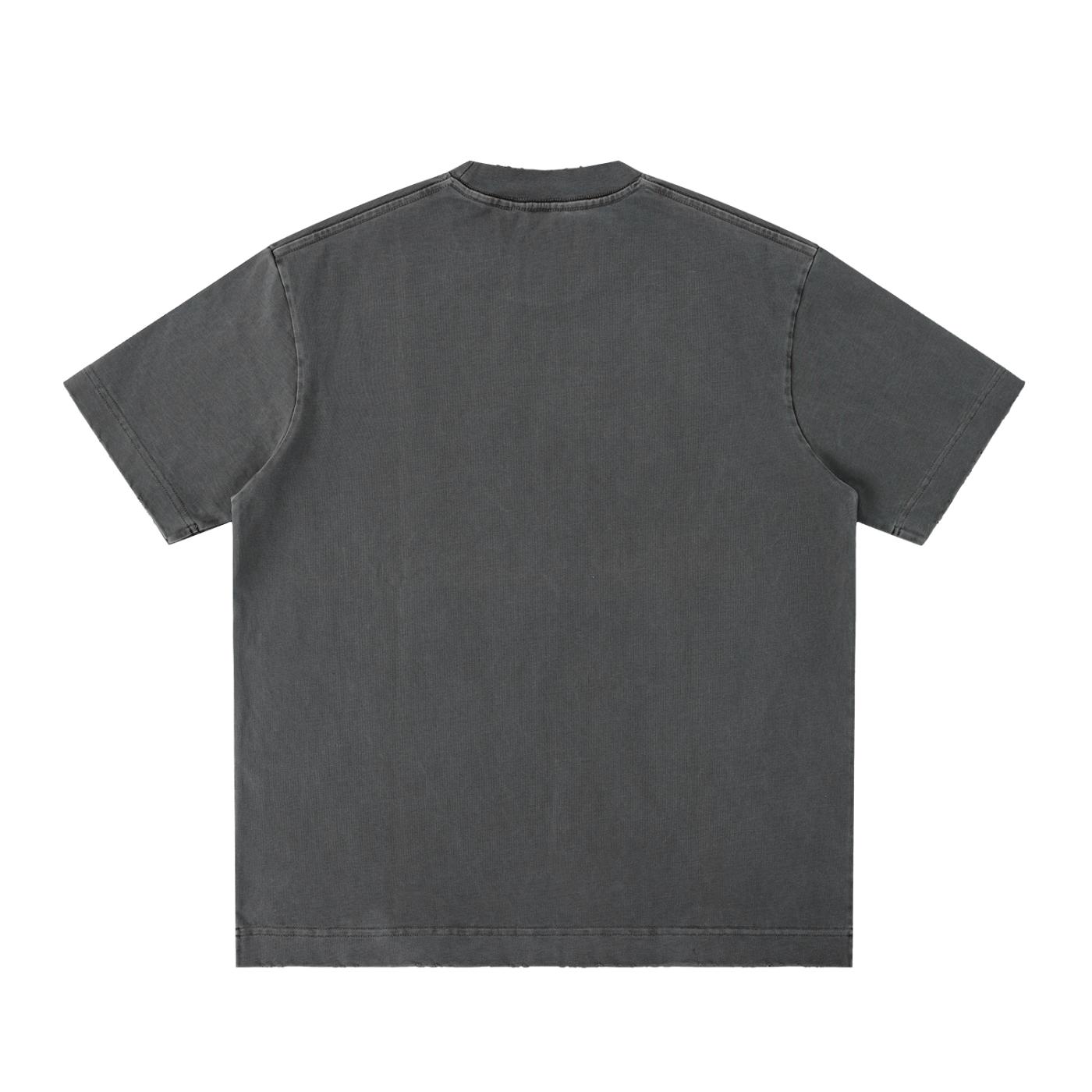 Straight Outta? Heavyweight Vintage Washed Frayed T-Shirt | 430gsm Oversized Fit | All Boroughs