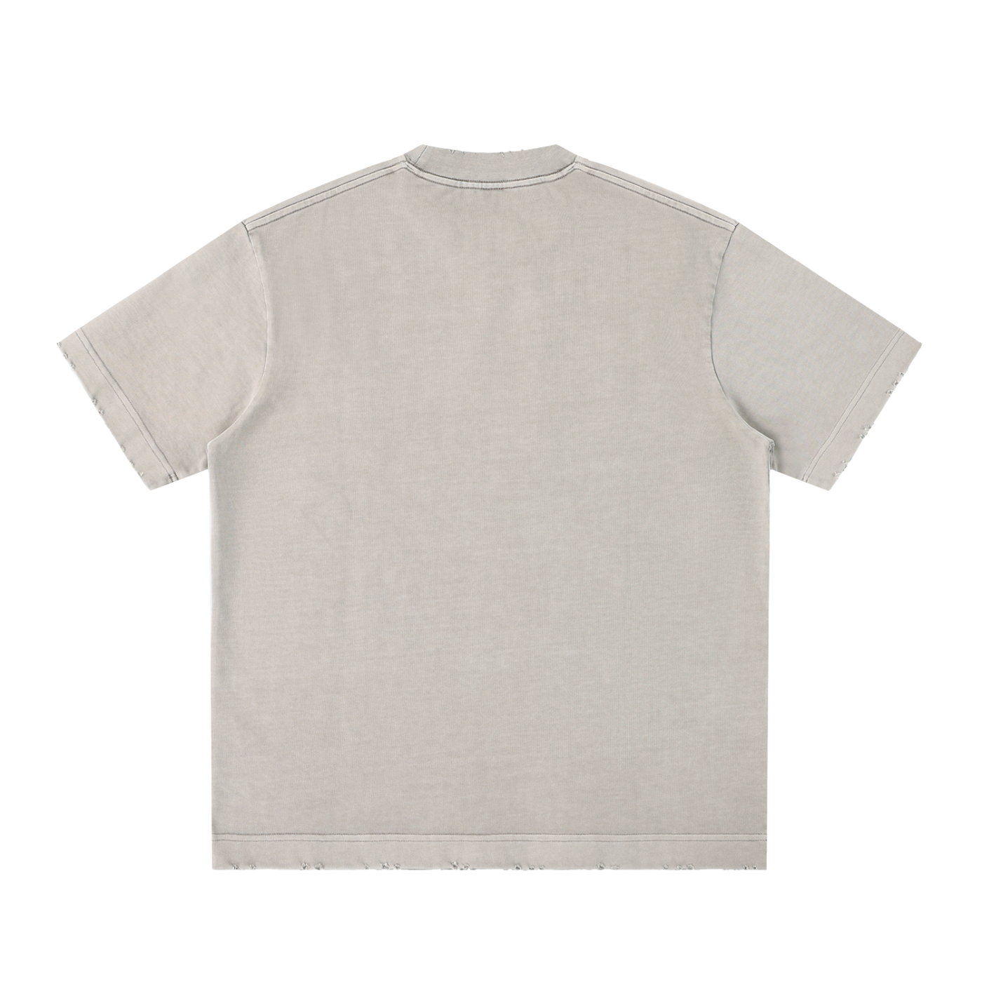 Straight Outta? Heavyweight Vintage Washed Frayed T-Shirt | 430gsm Oversized Fit | All Boroughs