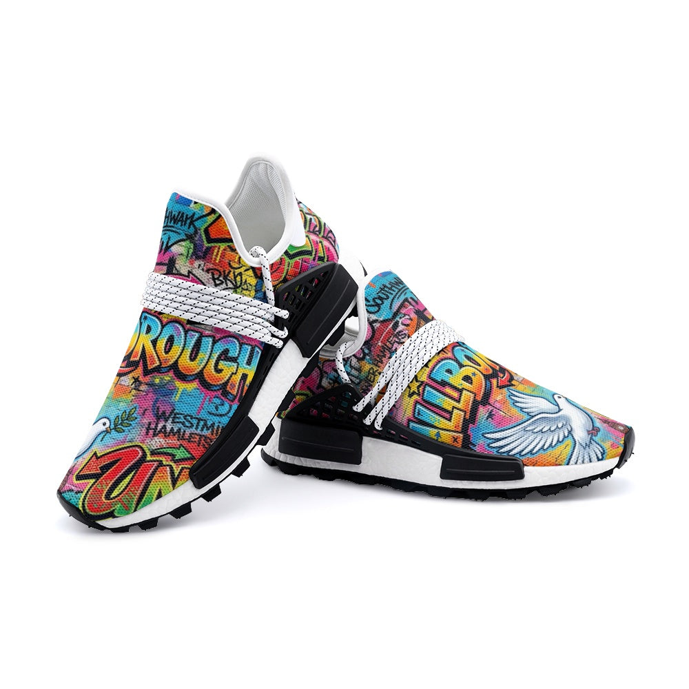 Peace, Love & Unity — AllBoroughs Unisex Lightweight Sport Sneaker