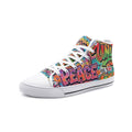 Peace Love & Unity Unisex High Top Canvas Sneakers – Streetwear Statement Kicks