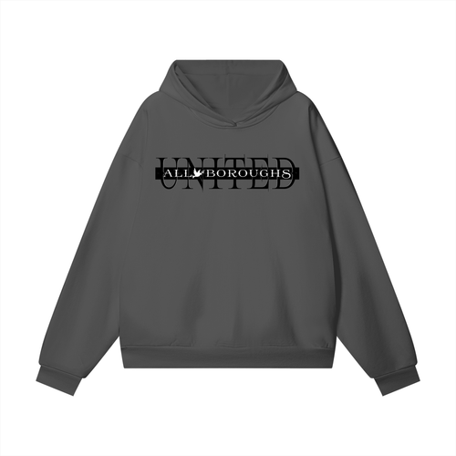Allboroughs United 460 GSM Heavyweight Hidden Pocket Fleece Hoodie