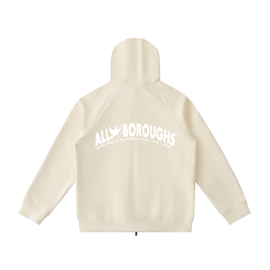 Heavyweight Raglan Zip Hoodie | Unisex Streetwear – AllBoroughs