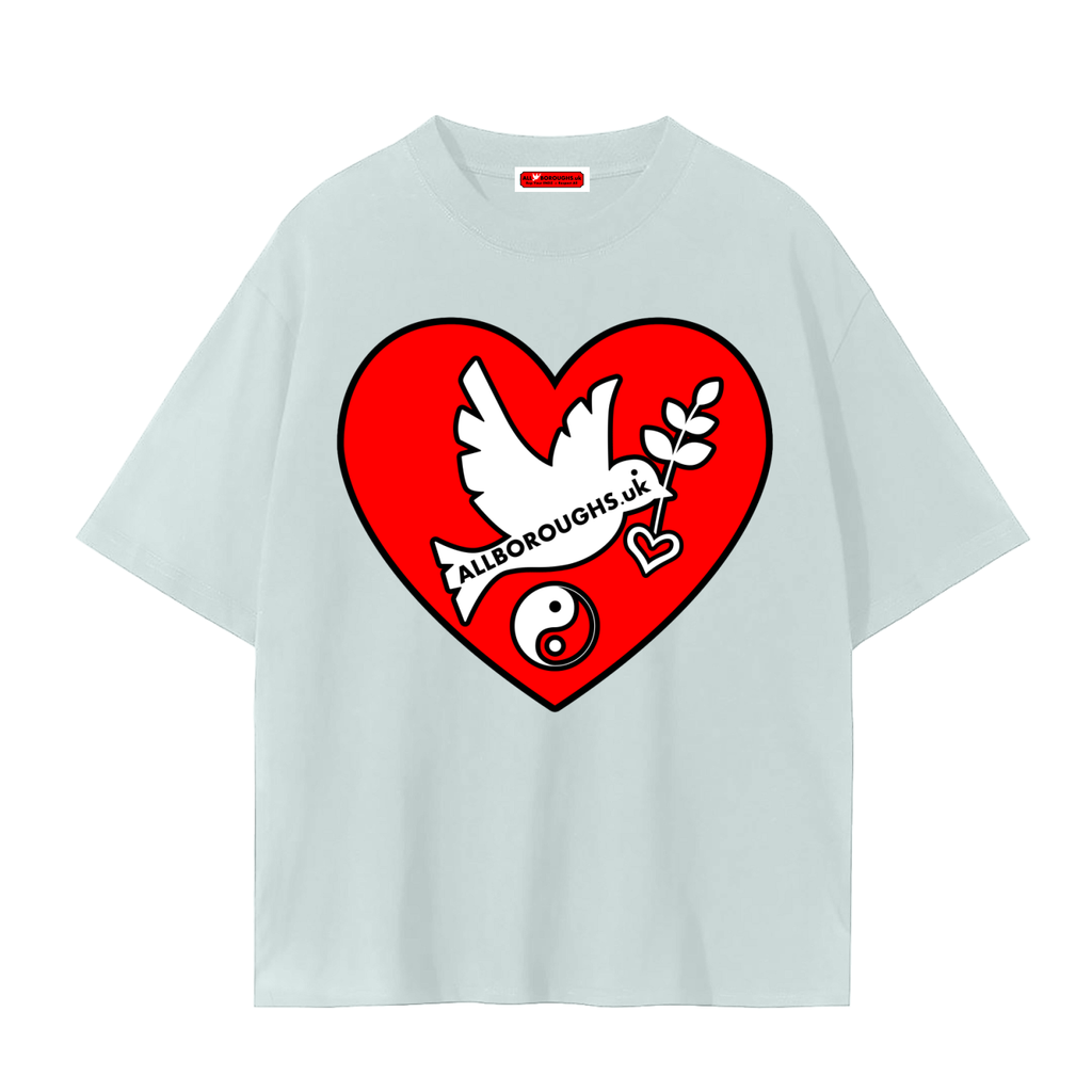 Peaceful Hearts Unisex Seamless T-Shirt - AllBoroughs