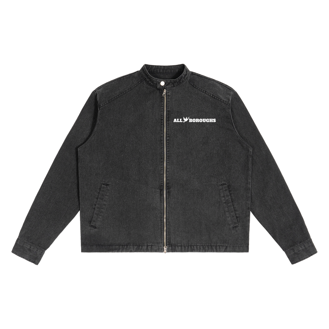 Vintage Washed Denim Jacket - Premium Streetwear Outerwear | Simply AllBoroughs