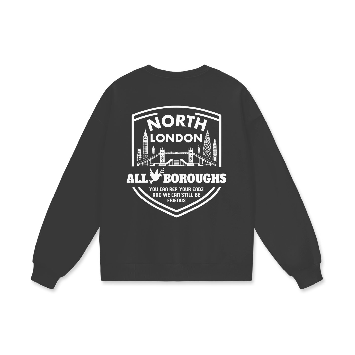 The London Edition Heavyweight 460 GSM Oversized Drop Shoulder Sweatshirt | AllBoroughs