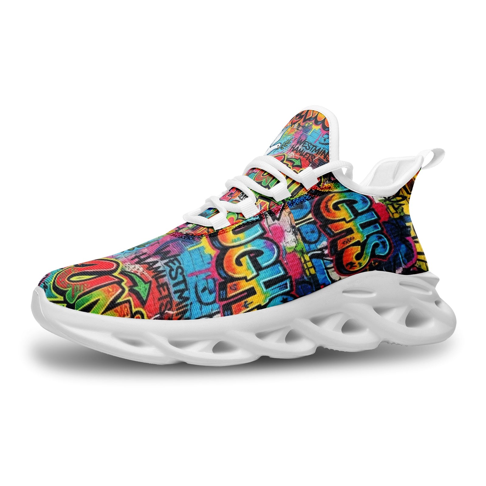 Peace Love & Unity Bounce Mesh Knit Sneakers – Unisex Streetwear