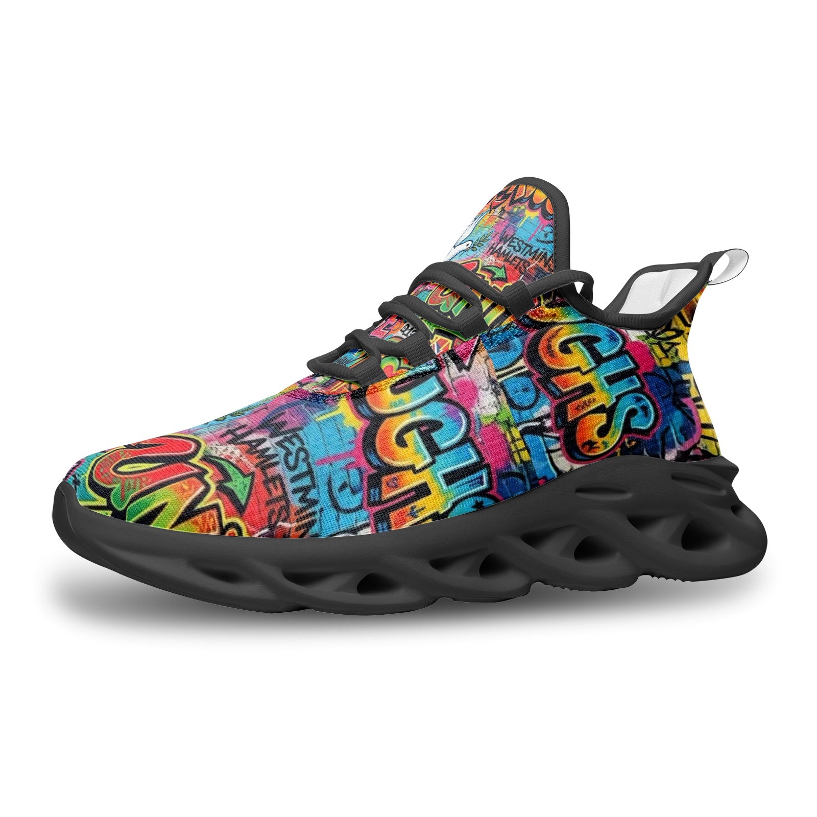 Peace Love & Unity Bounce Mesh Knit Sneakers – Unisex Streetwear