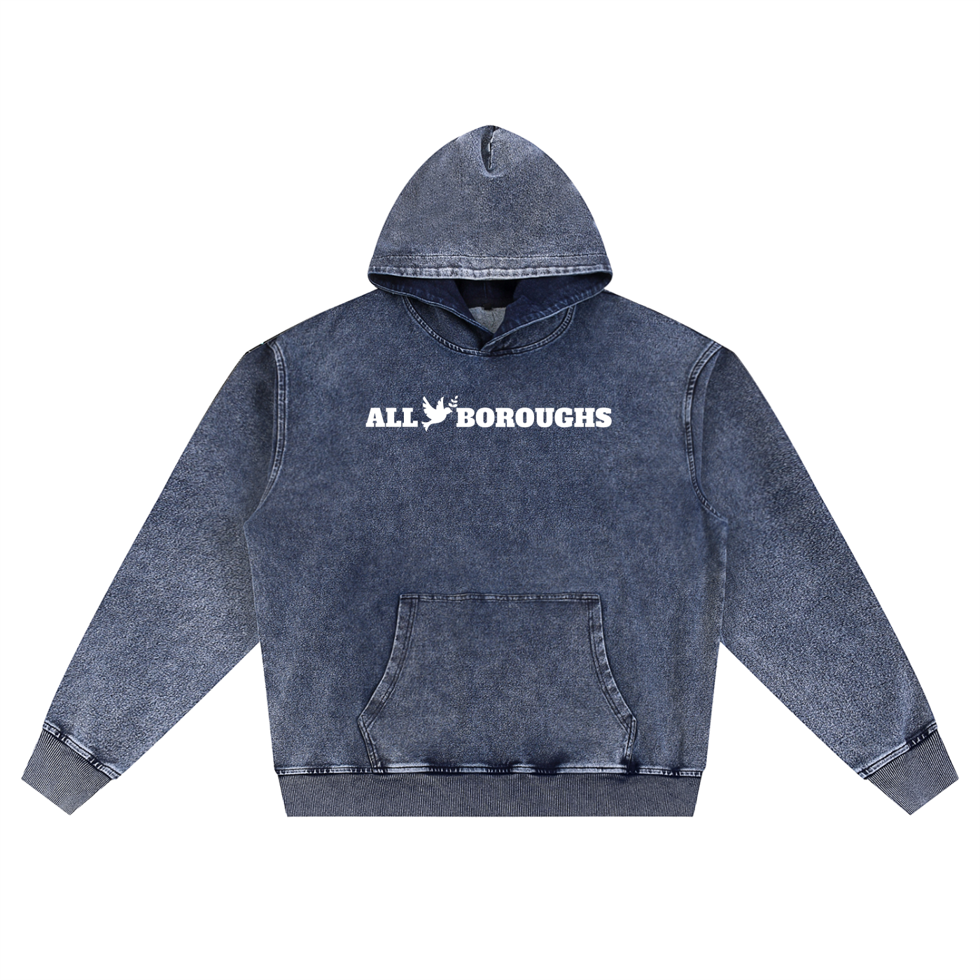 Snow Wash Oversized Hoodie - Premium Heavyweight Fleece | AllBoroughs