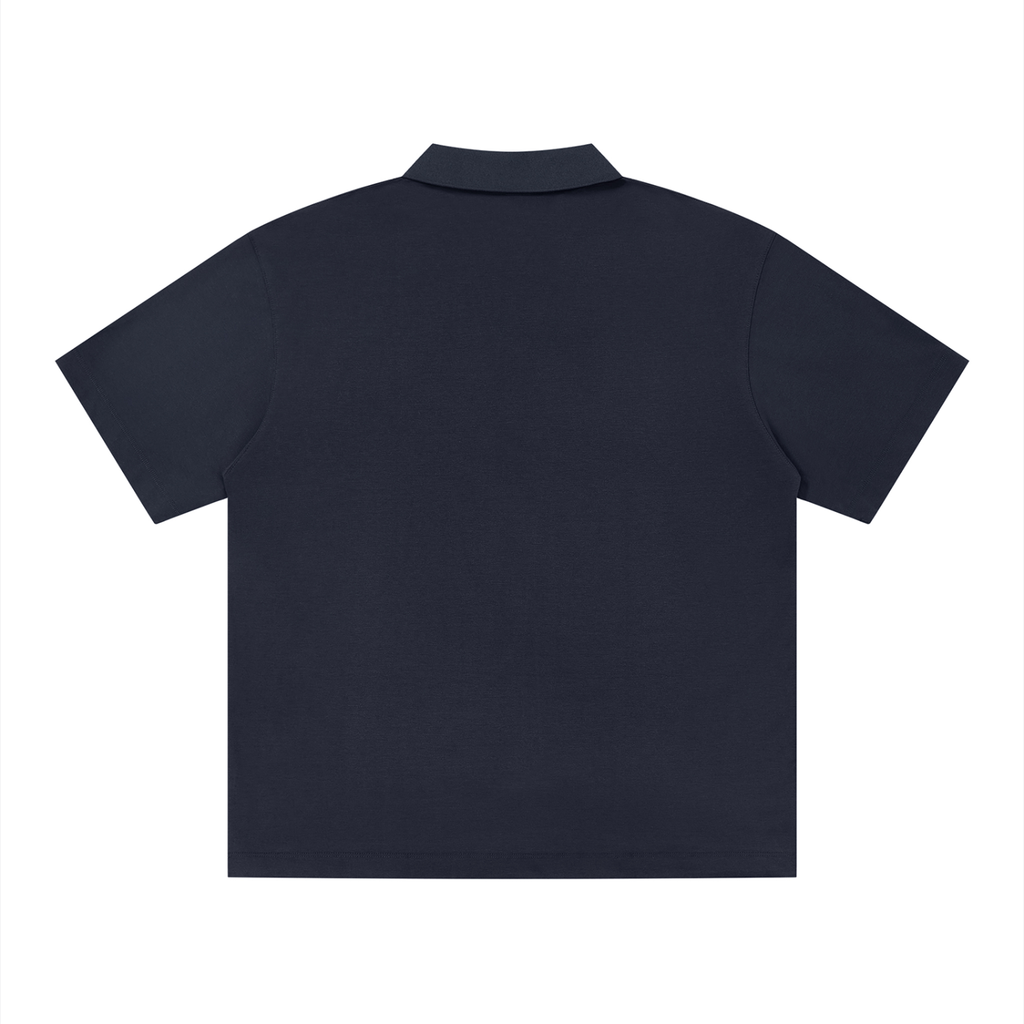 Peaceful Hearts Drop Shoulder Polo Shirt | 235gsm Cotton Blend Lapel Collar | AllBoroughs