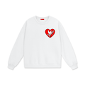 Peaceful Hearts Heavyweight 460 GSM Oversized Drop Shoulder Sweatshirt | AllBoroughs