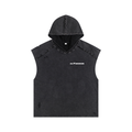 Snow Washed Boxy Hooded Tank Top - Premium Sleeveless Hoodie | AllBoroughs