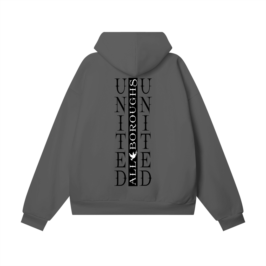 Allboroughs United 460 GSM Heavyweight Hidden Pocket Fleece Hoodie