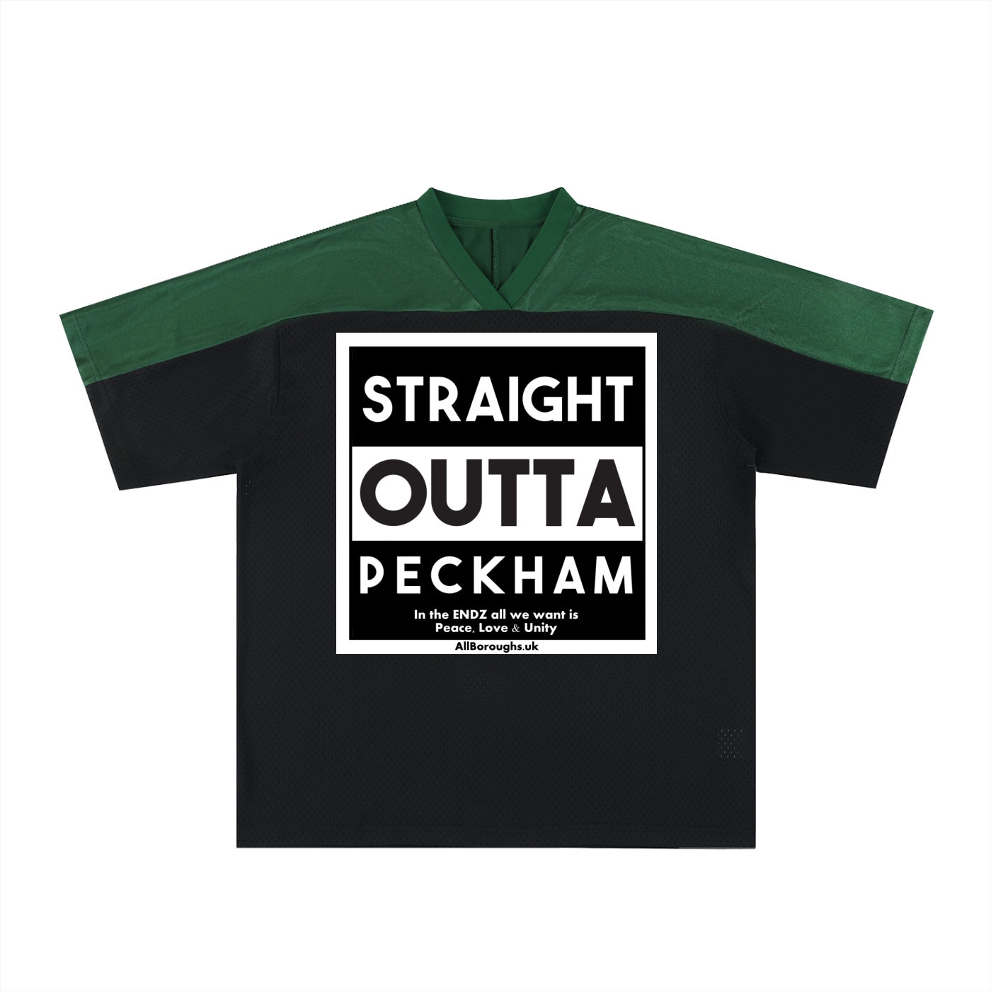 Oversized Mesh V-Neck Soccer Jersey | Unisex Polyester Sports Shirt