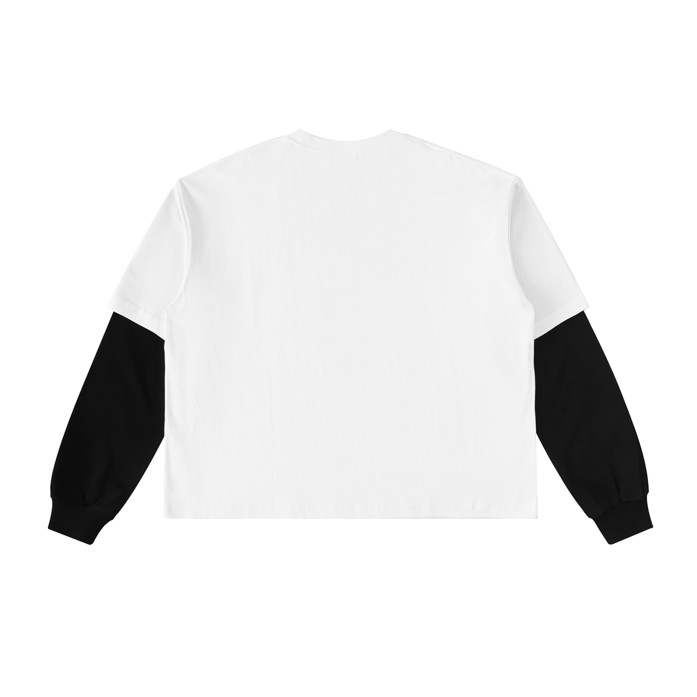 Drop The Knife Contrast Sleeve Heavyweight Cotton T-Shirt | Streetwear | AllBoroughs
