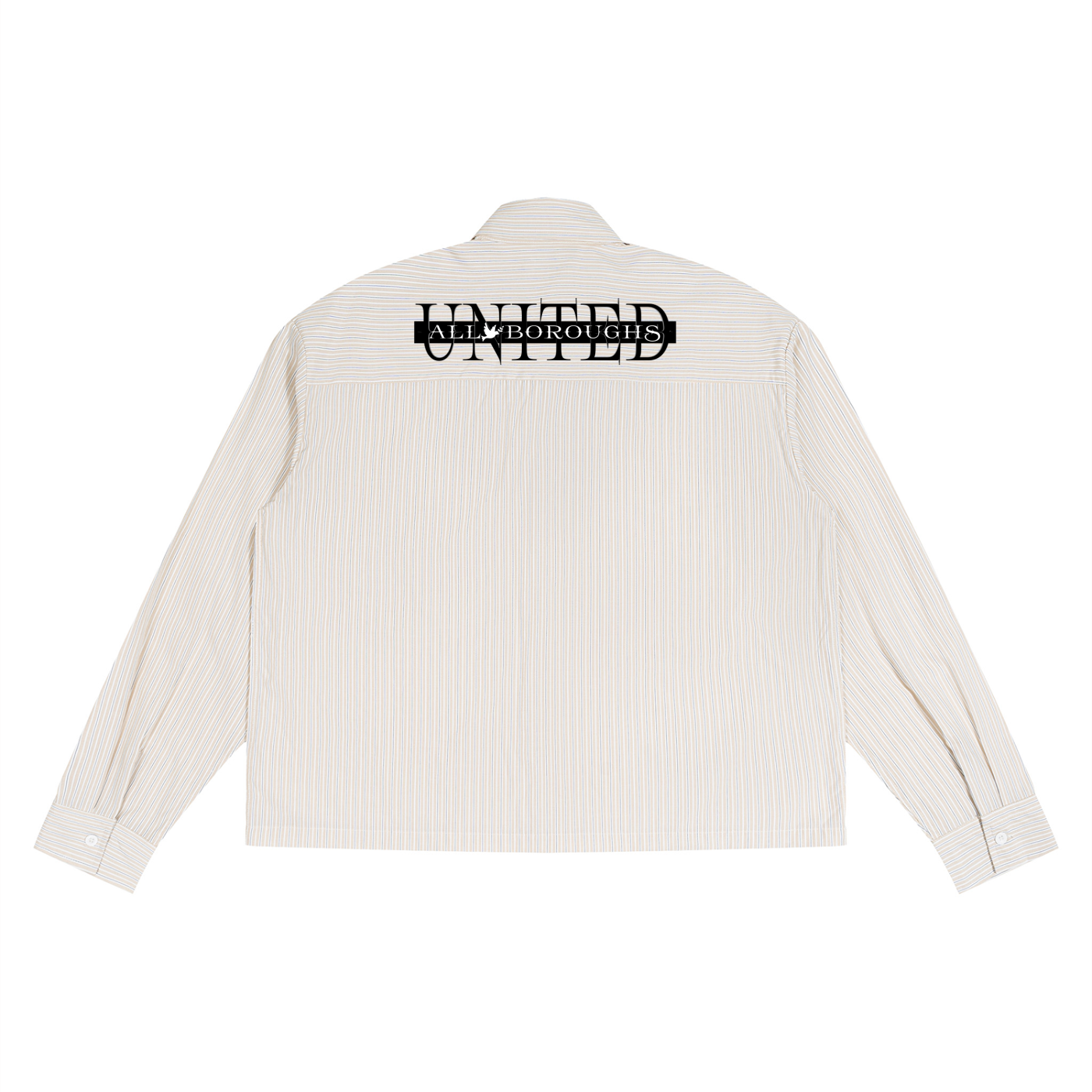 Allboroughs United Unisex Boxy Striped Shirt – Streetwear made for All Boroughs