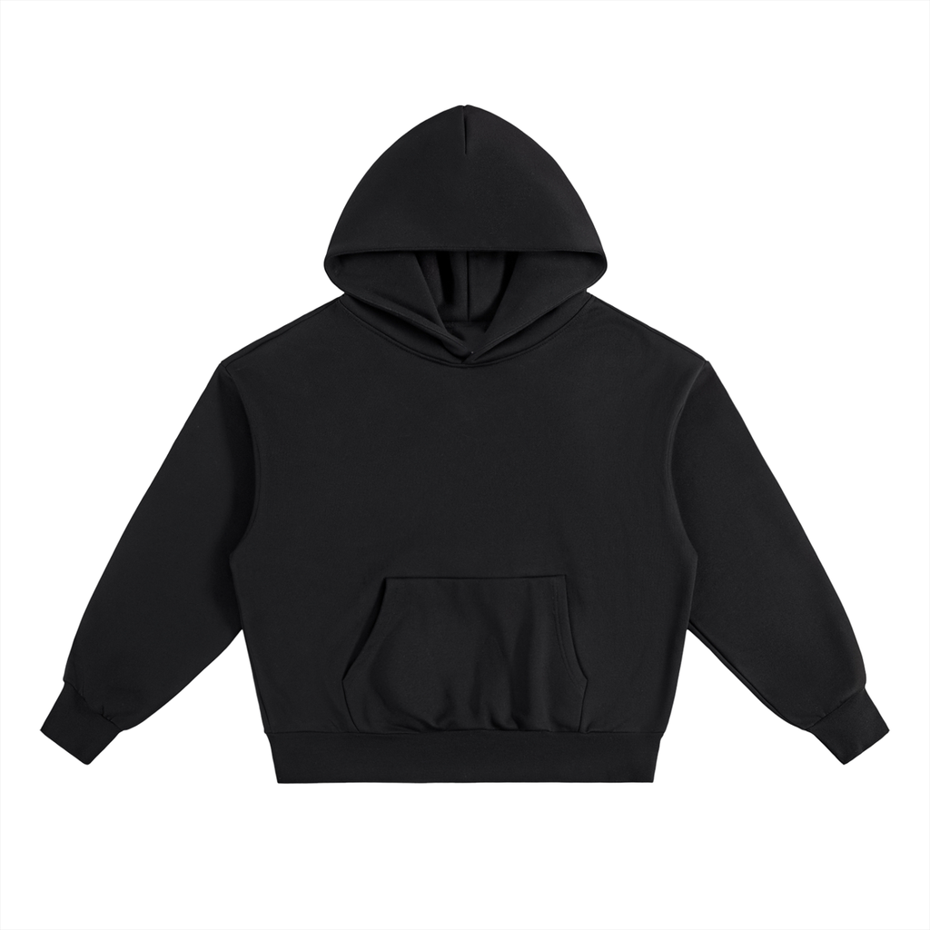 Black AllBoroughs hoodie on a white background