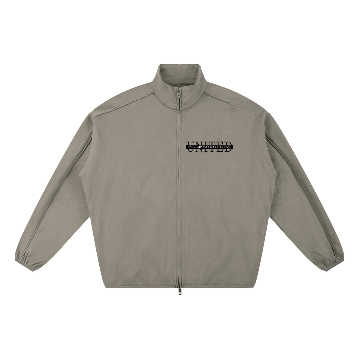 Allboroughs United Essential Heavyweight Stand Up Collar Jacket - UK Streetwear