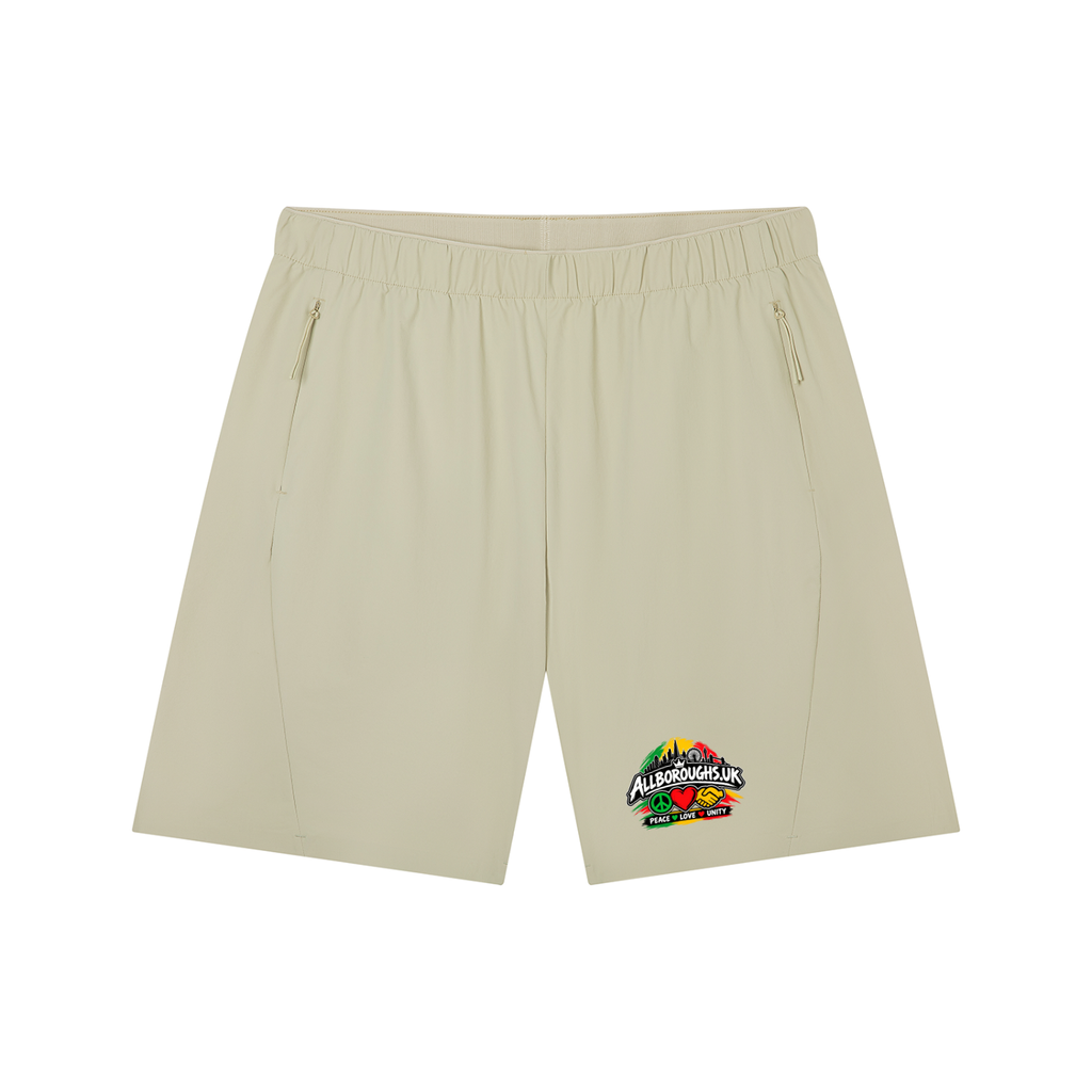 Colourful Allboroughs Athletic Shorts – Peace Love Unity Streetwear | Lightweight Performance Gym & Casual Shorts