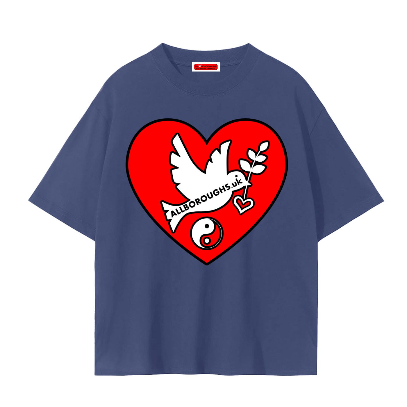 Peaceful Hearts Unisex Seamless T-Shirt - AllBoroughs
