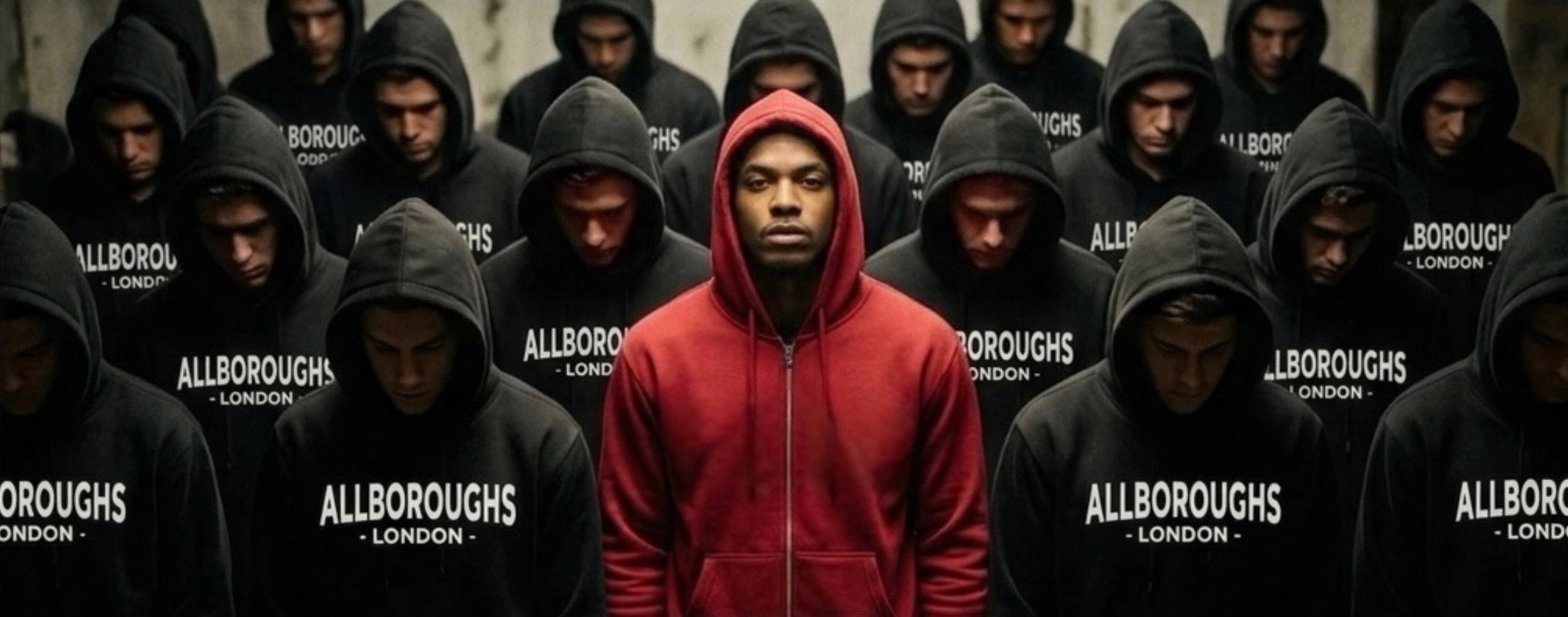 Allboroughs (also known as All Boroughs) is a luxury streetwear brand promoting peace, love and unity in the community, with an underlying anti knife crime message.