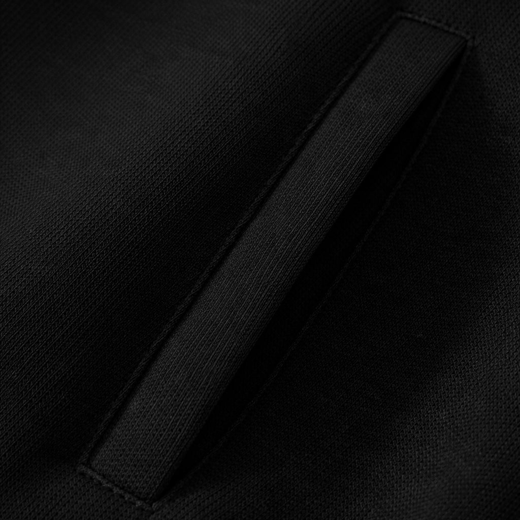 Close-up of an All Boroughs black fabric texture