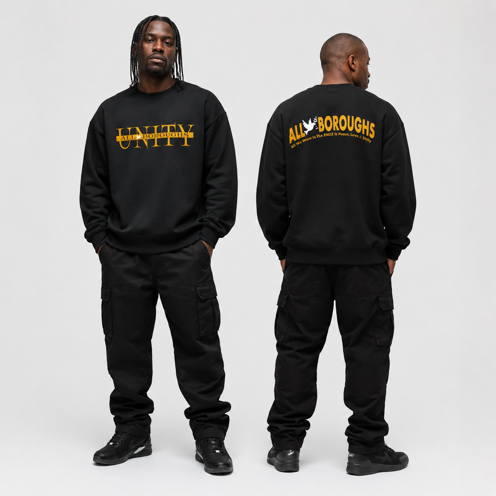 All Boroughs Unity Heavyweight 460 GSM Oversized Drop Shoulder Sweatshirt
