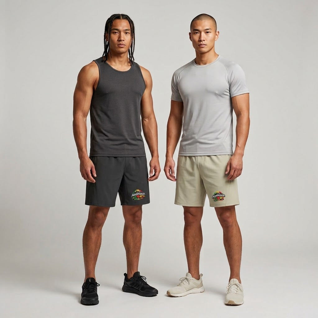 Colourful Allboroughs Athletic Shorts – Peace Love Unity Streetwear | Lightweight Performance Gym & Casual Shorts