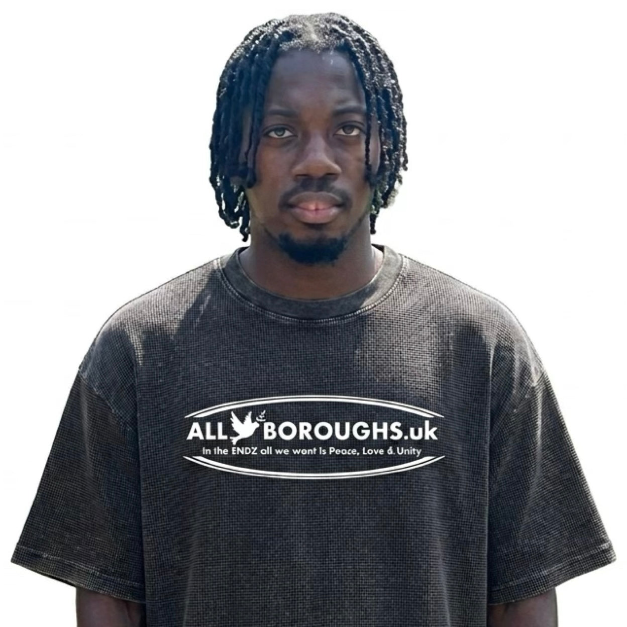 Oversized Waffle Textured Boxy T-Shirt | Premium Streetwear | ALLBOROUGHS