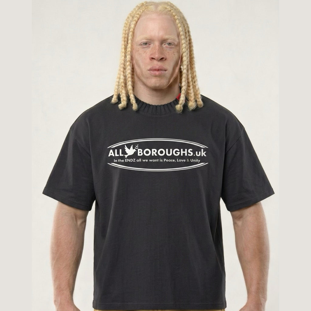 Oversized Waffle Textured Boxy T-Shirt | Premium Streetwear | ALLBOROUGHS