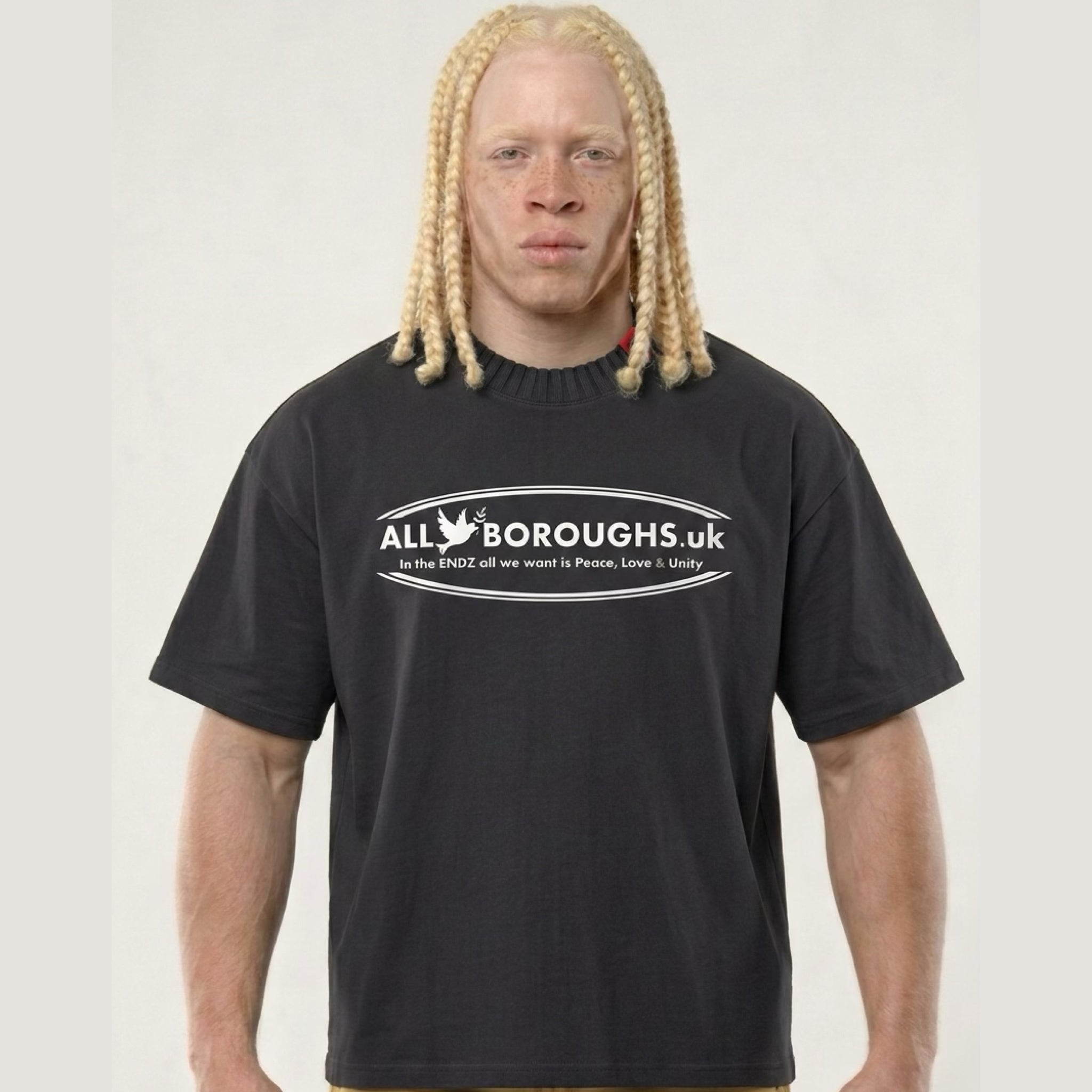 Oversized Waffle Textured Boxy T-Shirt | Premium Streetwear | ALLBOROUGHS