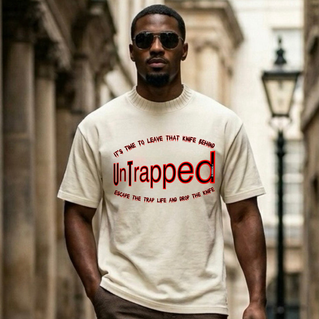 The UnTrapped Premium Heavyweight Cotton Round Neck Unisex T-Shirt | AllBoroughs