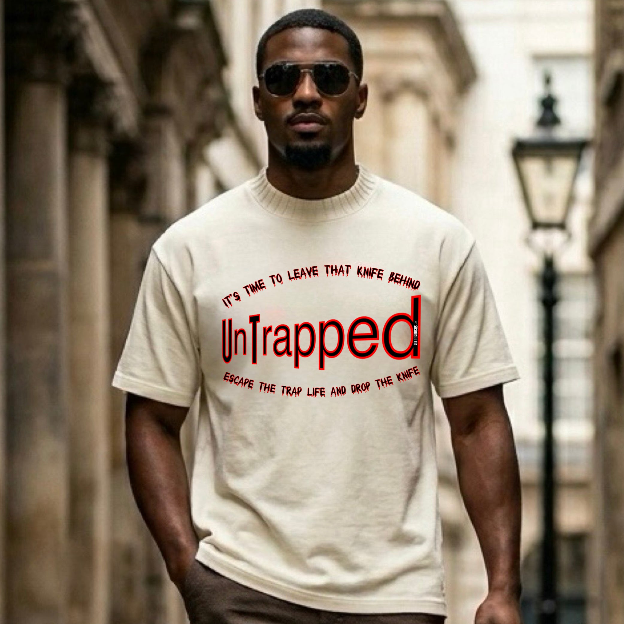 The UnTrapped Premium Heavyweight Cotton Round Neck Unisex T-Shirt | AllBoroughs