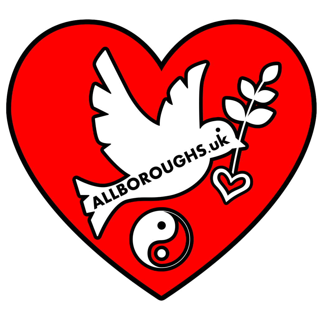 Peaceful Hearts Drop Shoulder Polo Shirt | 235gsm Cotton Blend Lapel Collar | AllBoroughs