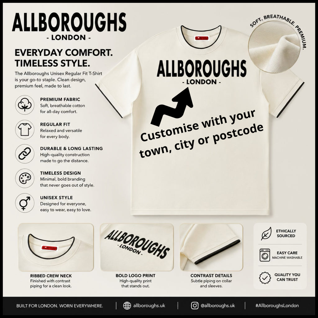 Custom Personalised T-Shirt | Unisex Regular Fit – All Boroughs