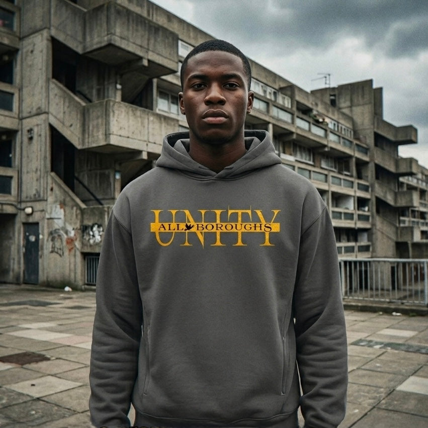 All Boroughs Unity Heavyweight (460 GSM) Hidden Pocket Fleece Hoodie - Premium Streetwear