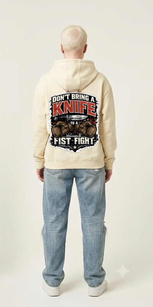 Don't Bring A Knife To A Fist Fight — AllBoroughs Anti Knife Crime Streetwear Hoodie