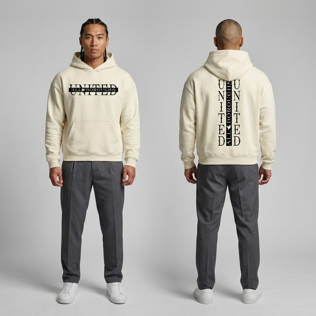 Allboroughs United 460 GSM Heavyweight Hidden Pocket Fleece Hoodie