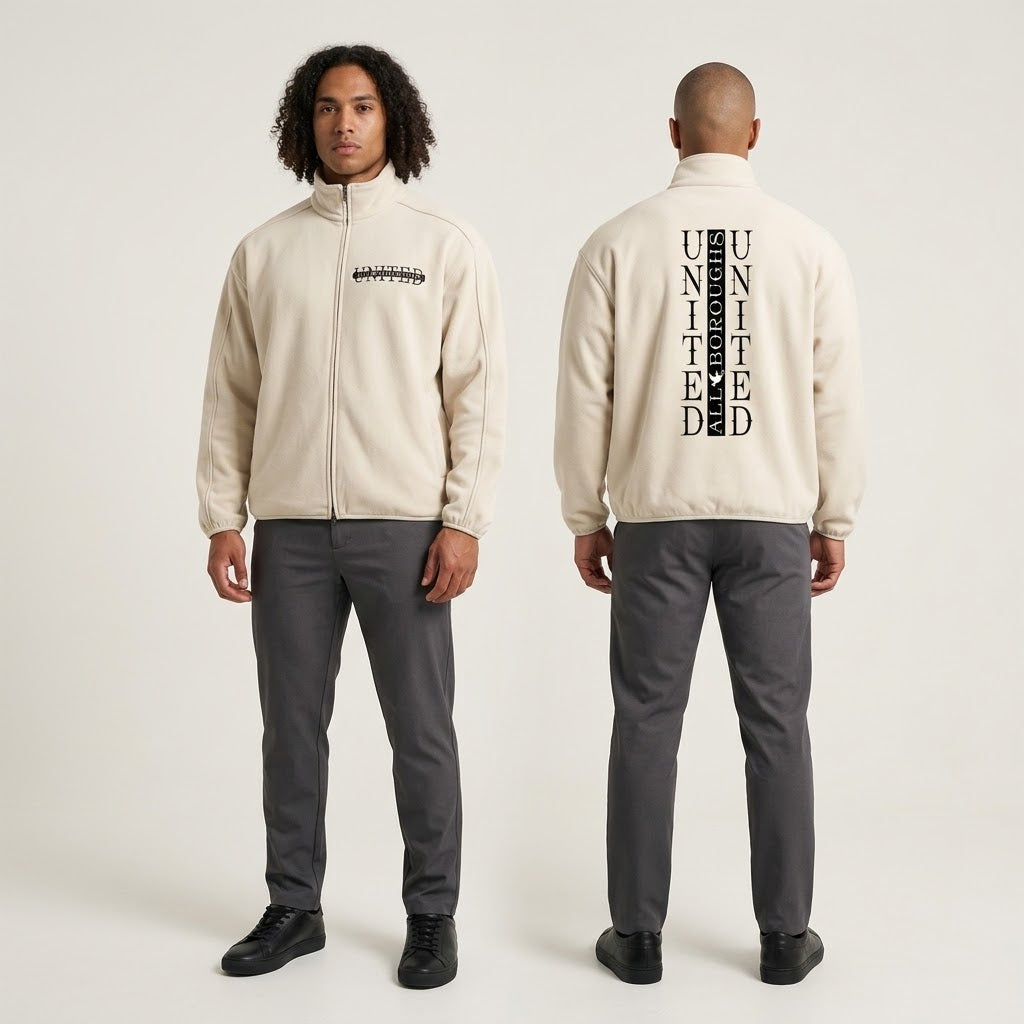 Allboroughs United Essential Heavyweight Stand Up Collar Jacket - UK Streetwear