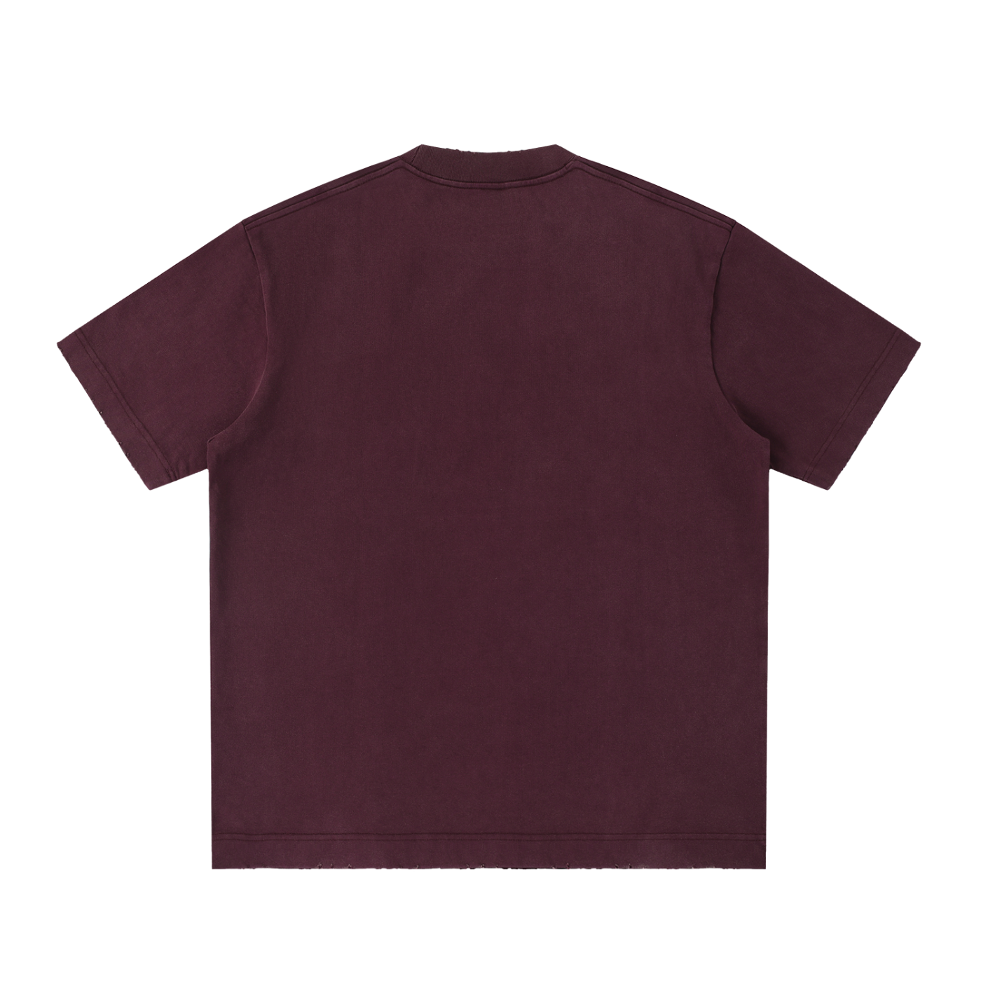 Straight Outta? Heavyweight Vintage Washed Frayed T-Shirt | 430gsm Oversized Fit | All Boroughs