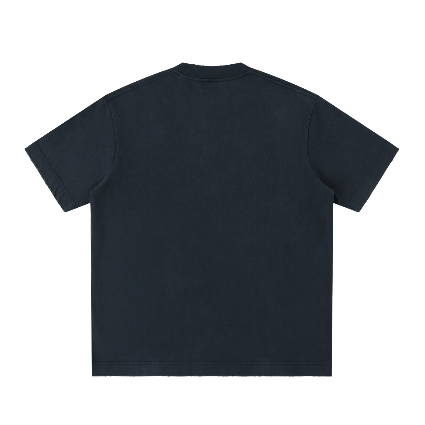 Straight Outta? Heavyweight Vintage Washed Frayed T-Shirt | 430gsm Oversized Fit | All Boroughs