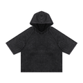 Snow Washed Hooded Boxy T-Shirt - Premium Oversized Tee | AllBoroughs