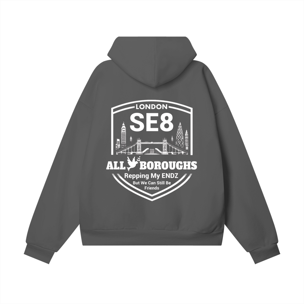 Heavyweight (460 GSM) Hidden Pocket Fleece Hoodie - Premium Streetwear | AllBoroughs