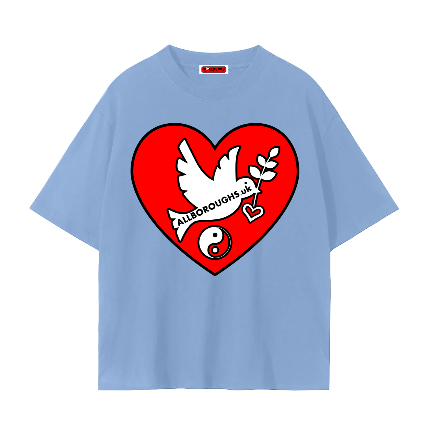 Peaceful Hearts Unisex Seamless T-Shirt - AllBoroughs