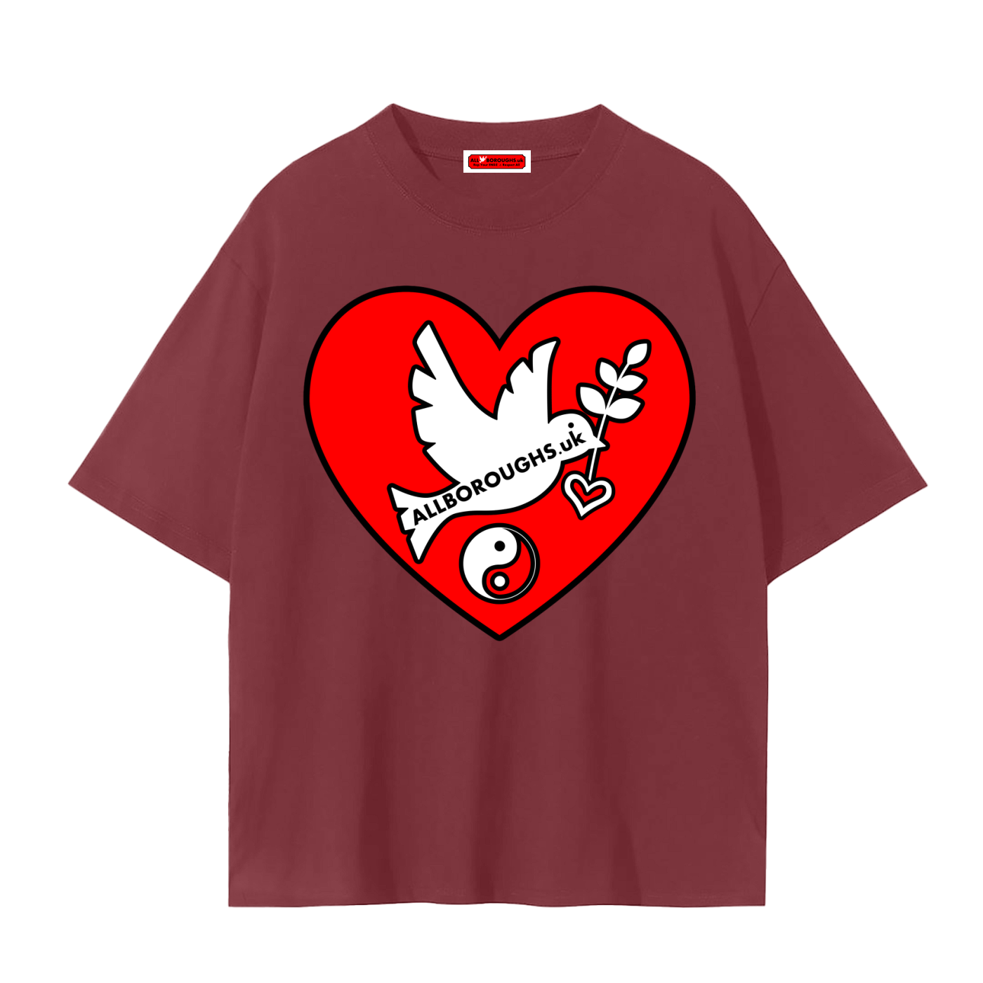 Peaceful Hearts Unisex Seamless T-Shirt - AllBoroughs