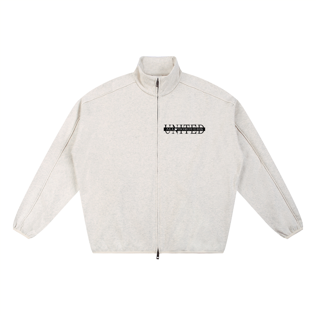 Allboroughs United Essential Heavyweight Stand Up Collar Jacket - UK Streetwear