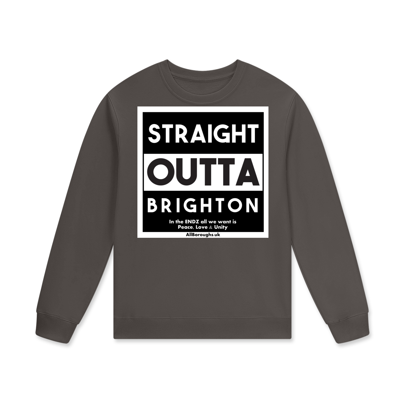 Straight Outta? Premium Heavyweight Cotton Sweatshirt | Unisex Streetwear | All Boroughs