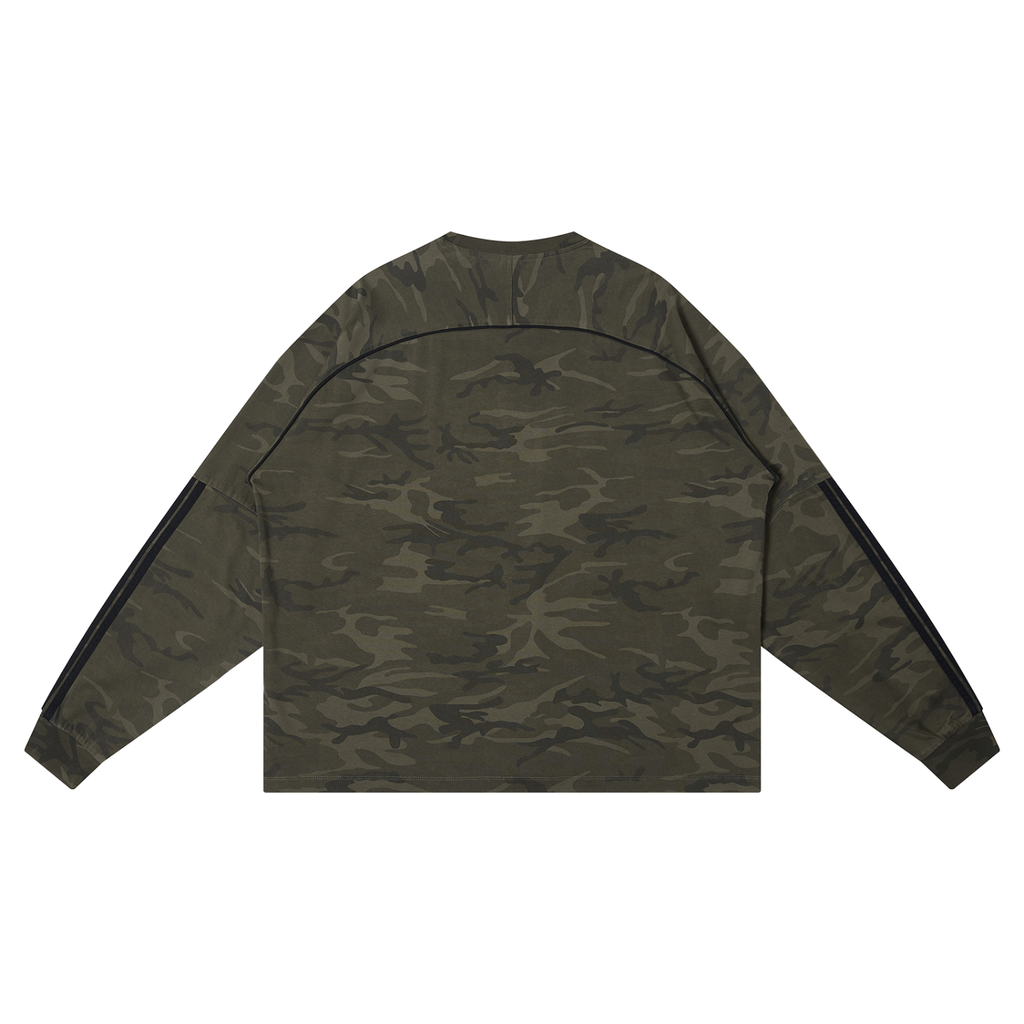 Army Green Camo Short Sleeve T-Shirt | Unisex Oversized Streetwear | Allboroughs